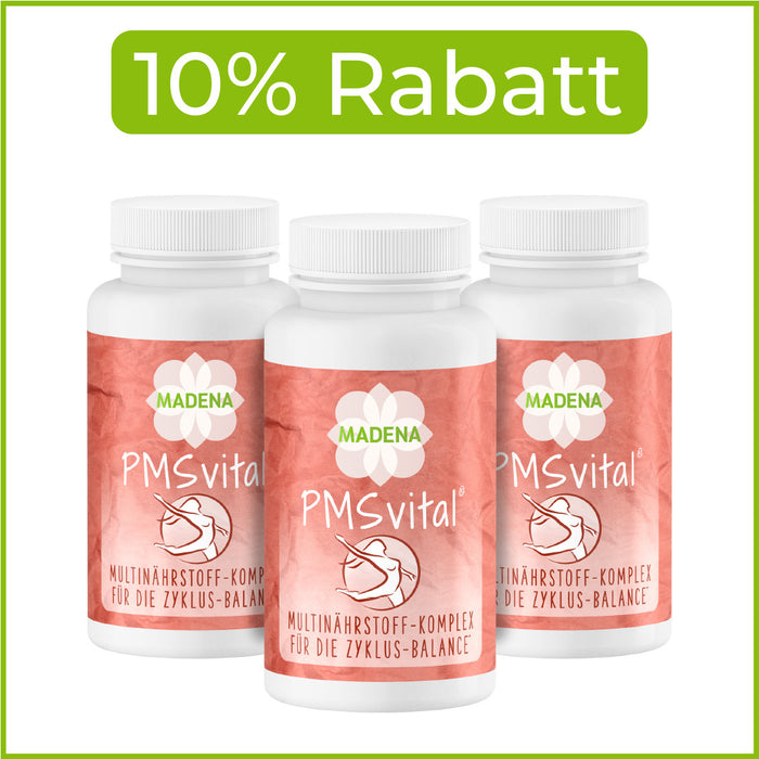PMS-Kapseln bei Menstruationsbeschwerden und Zyklusstörungen*: PMSvital®