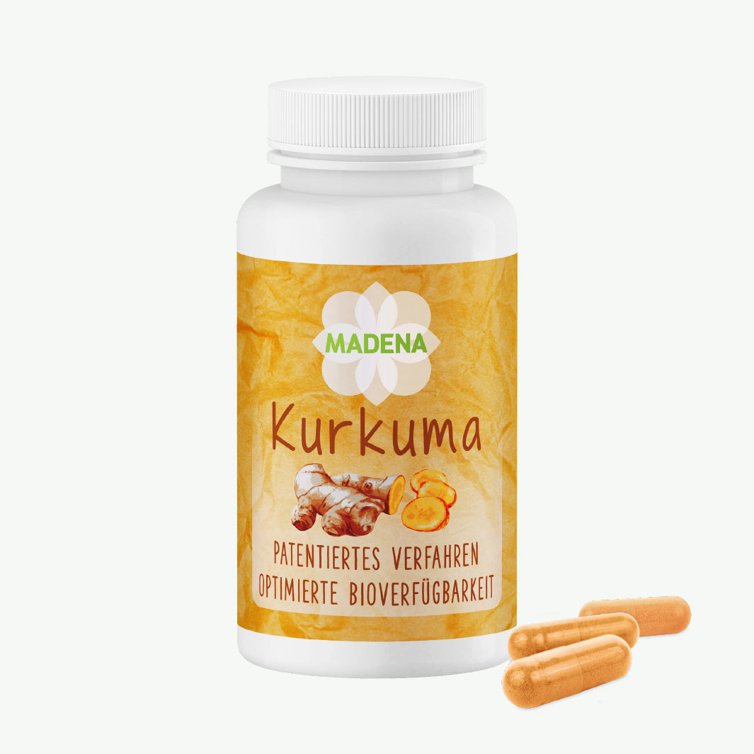 Kurkuma-Kapseln ohne Piperin & hochdosiert