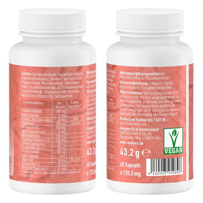 PMS-Kapseln bei Menstruationsbeschwerden und Zyklusstörungen*: PMSvital®