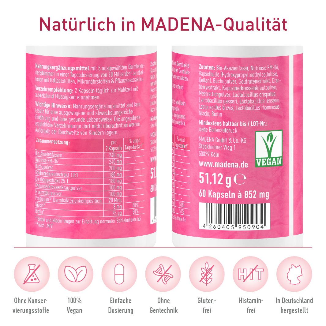 Milchsäurebakterien-Komplex: Hochdosiert für Intimflora & Harnwege*