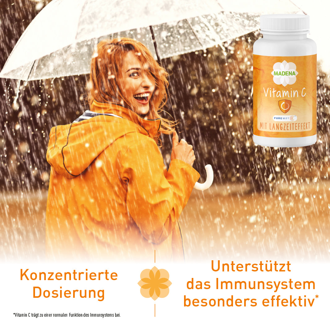 Gepuffertes Vitamin C: 2000mg mit Langzeiteffekt
