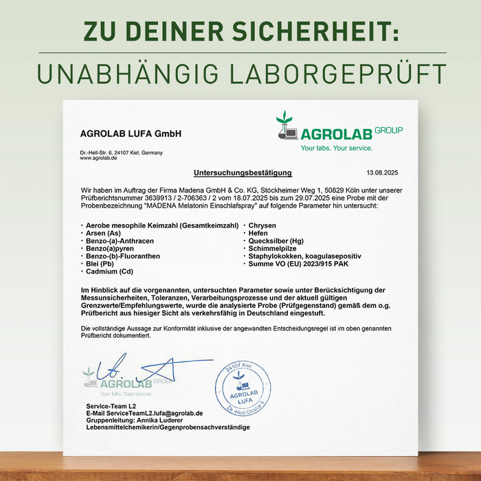 Einschlafspray: Schnell einschlafen mit Melatonin & Pflanzenextrakten