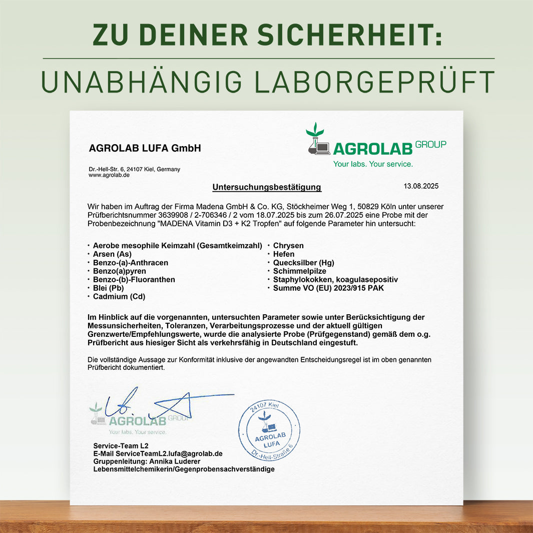 Vitamin D3 K2 Tropfen: Vegan & hochdosiert