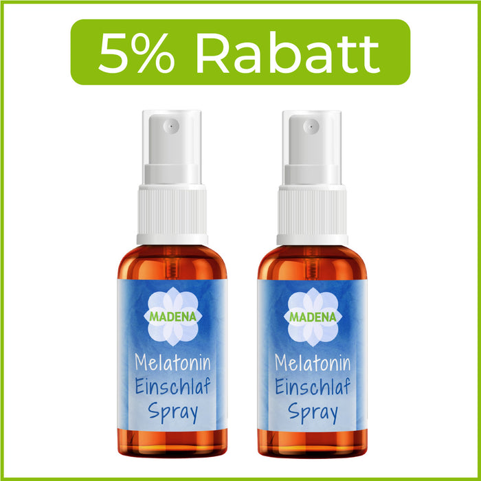 Einschlafspray: Schnell einschlafen mit Melatonin & Pflanzenextrakten