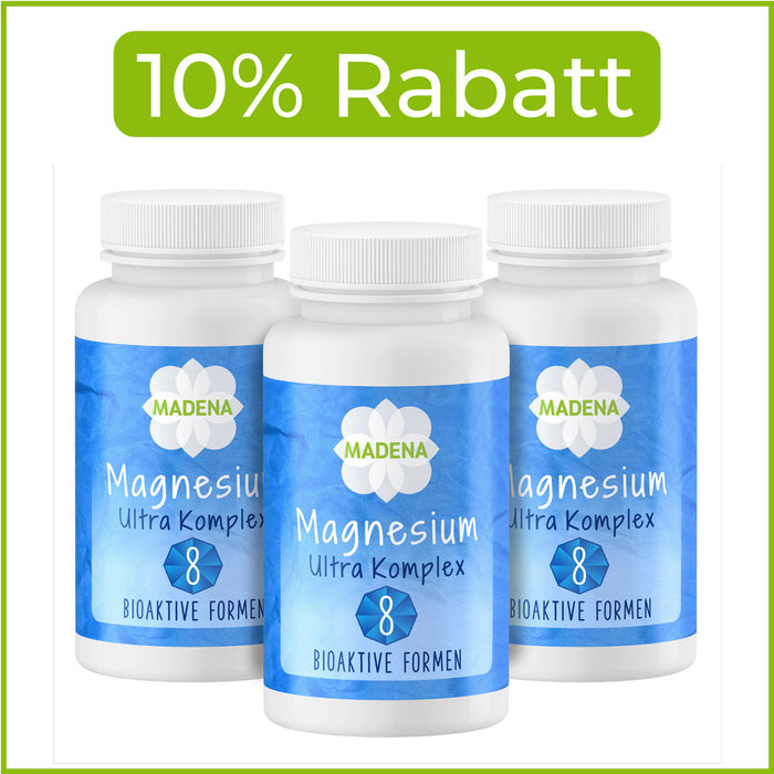 Magnesium Ultra Komplex: 8 Magnesium-Verbindungen