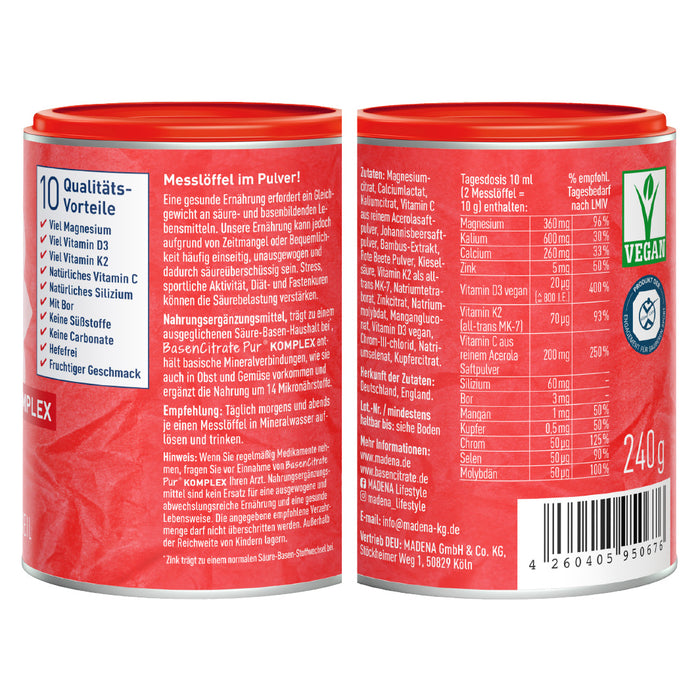 Basenpulver BasenCitrate Pur Komplex