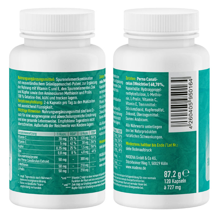 Grünlippmuschelextrakt: Hochdosierte Kapseln