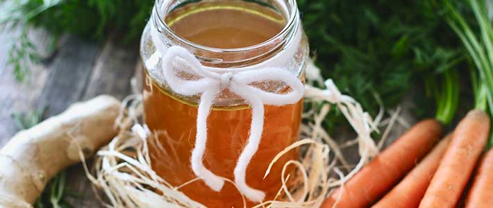 Kräftige Rinderbrühe mit Ingwer: Rezept