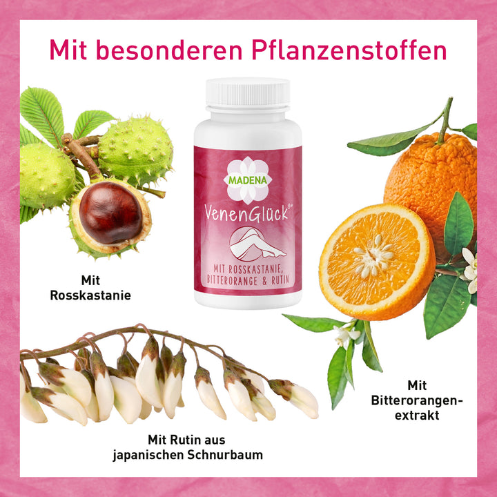 Venenkapseln*: Rutin, Hesperidin, Diosmin, Rosskastanie &amp; Co.