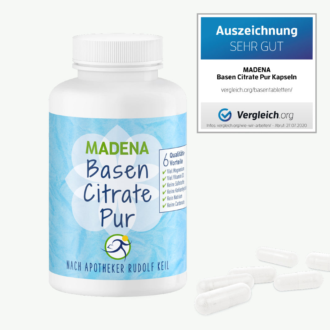 Basenpulver-Kapseln BasenCitrate Pur