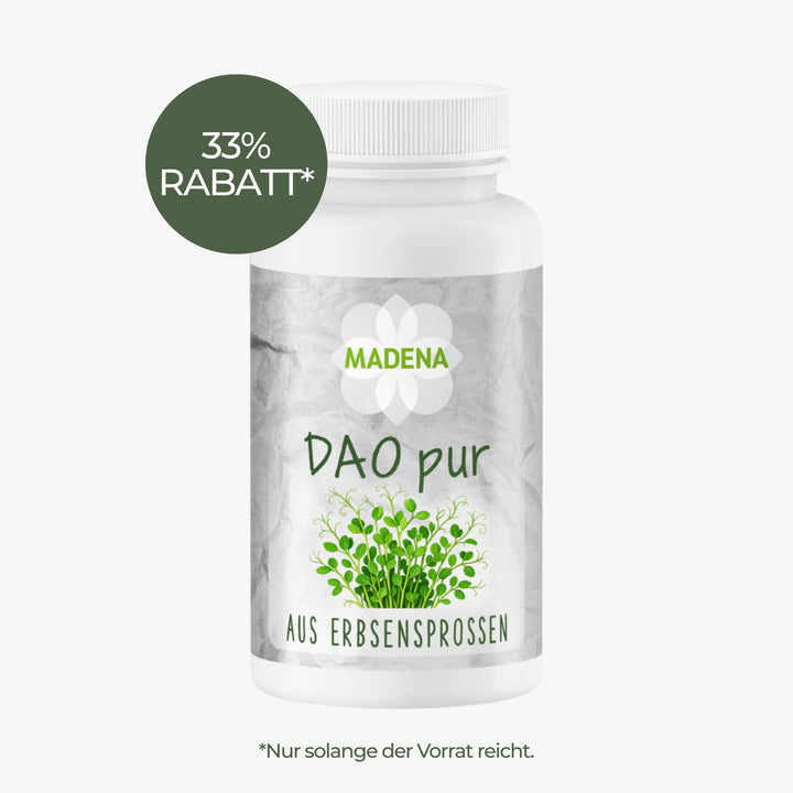 DAO-Kapseln: Vegan aus Erbsensprossen