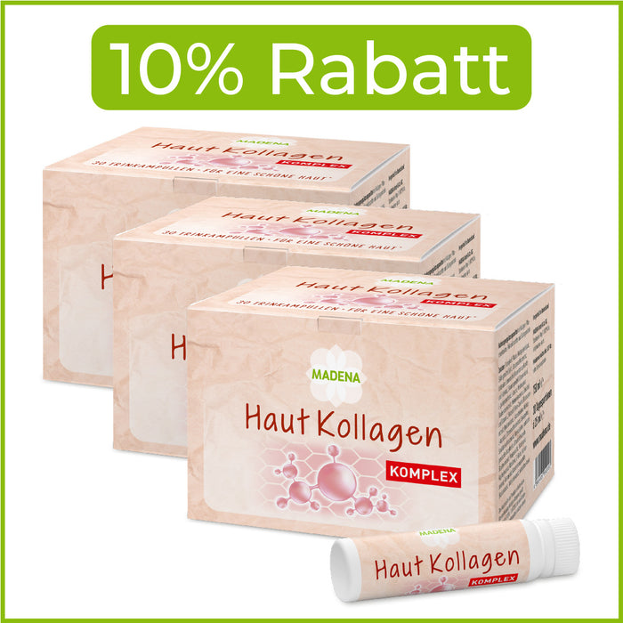 Haut Kollagen-Trinkampullen: Kollagenbildung* & Zellschutz**