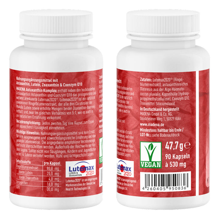 Lutein &amp; Zeaxanthin: Astaxanthin-Komplex 3-Monats-Pack