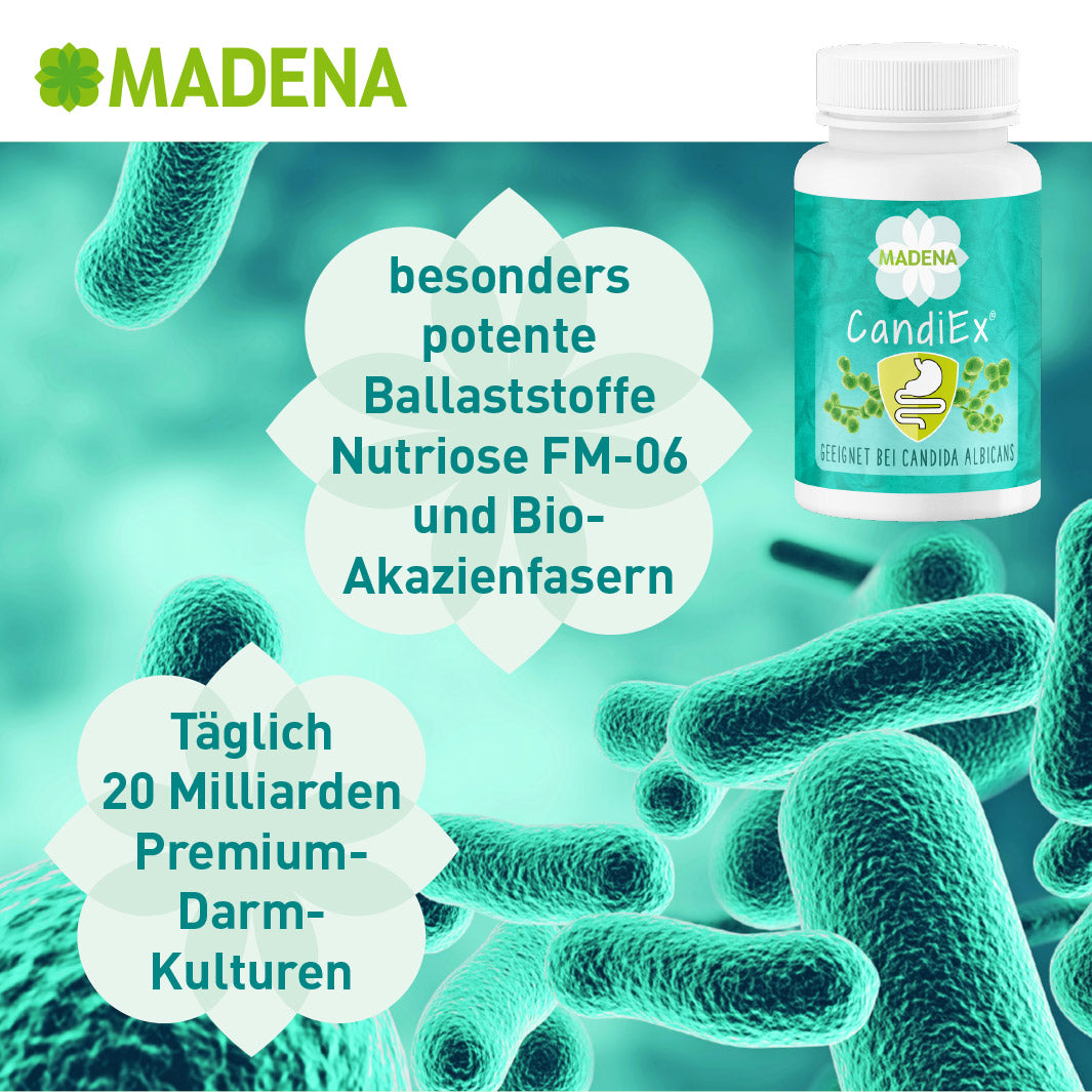 MADENA Candida-Pilz-Paket: Hefepilzinfektionen & Candida-Diät