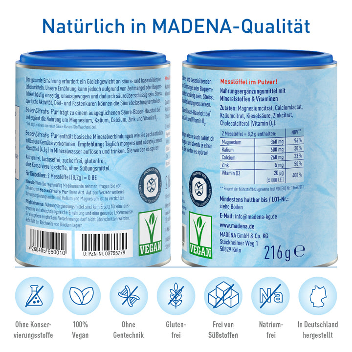 Basenpulver BasenCitrate Pur