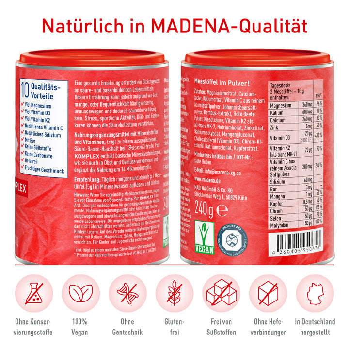 Basenpulver BasenCitrate Pur Komplex