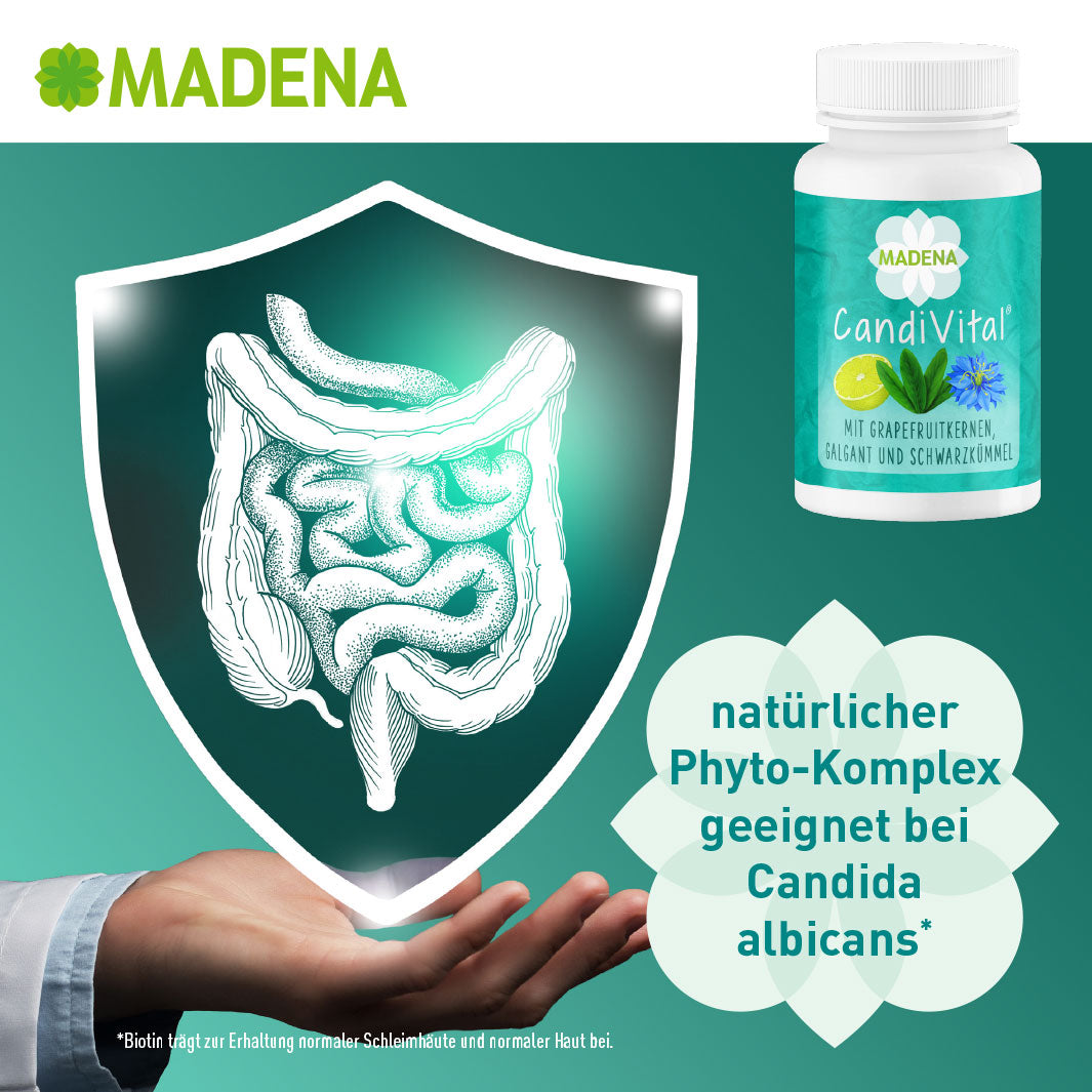 MADENA Candida-Pilz-Paket: Hefepilzinfektionen & Candida-Diät