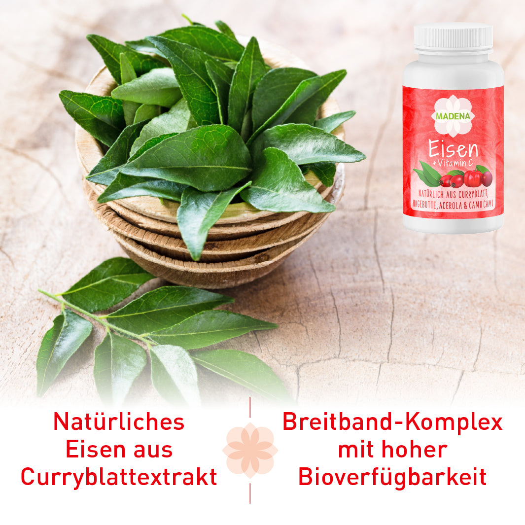 Eisen-Vitamin C Kapseln bei Eisenmangel