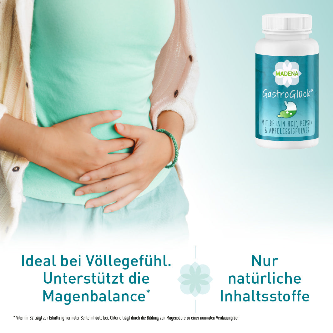 Komplex zur Magensäureproduktion*: Betain HCl &amp; veganes Pepsin