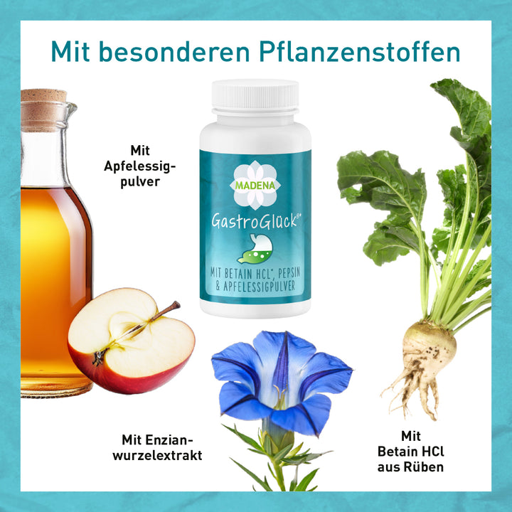 Komplex zur Magensäureproduktion*: Betain HCl &amp; veganes Pepsin