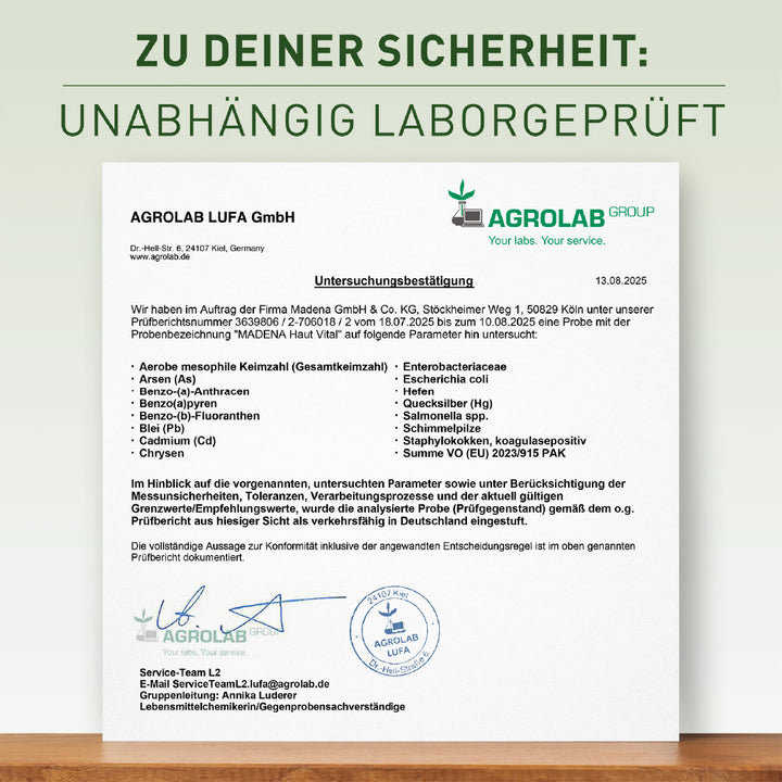 Hautvitamin-Komplex mit Ceramiden, Hyaluronsäure, Pflanzen &amp; Mineralstoffe