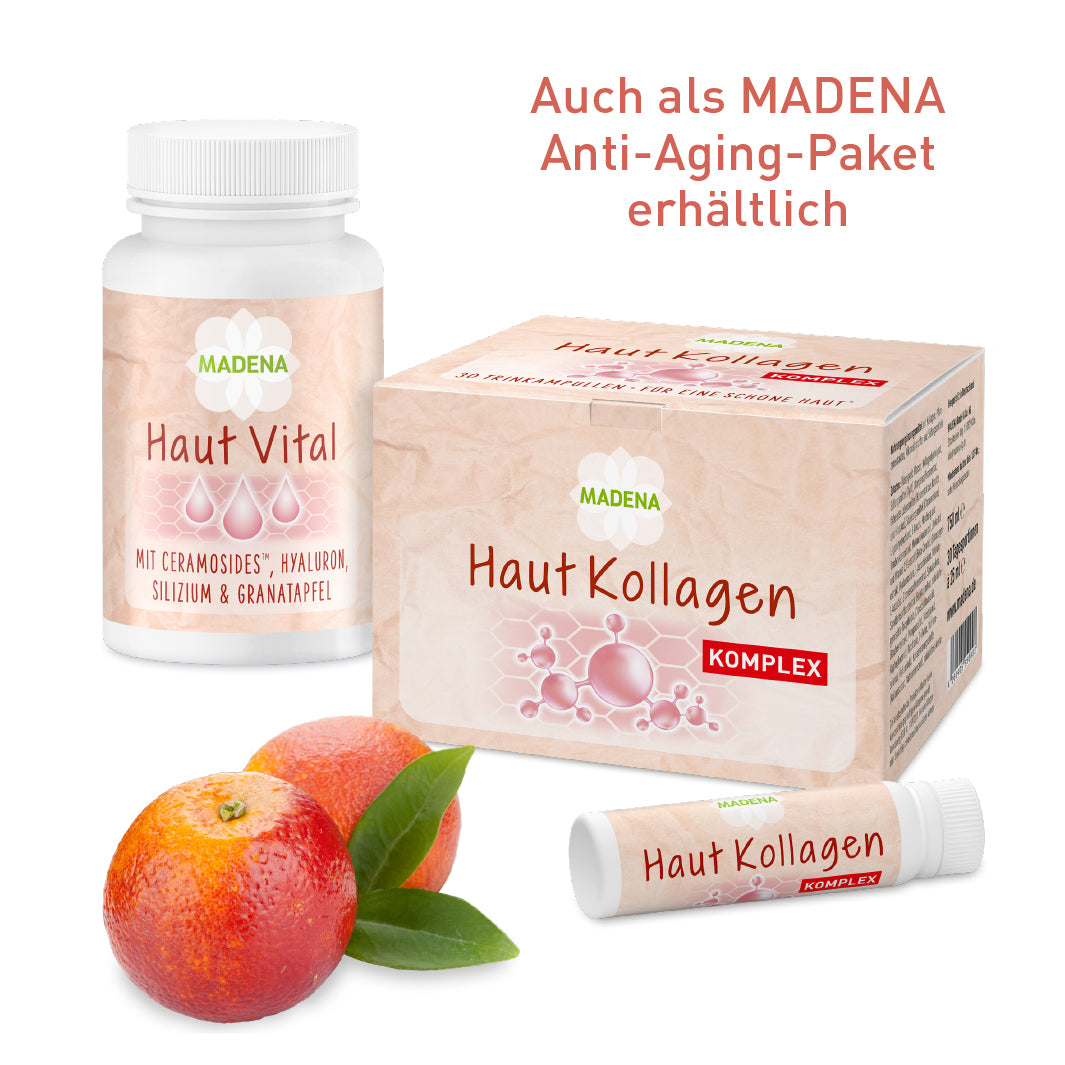 Hautvitamin-Komplex mit Ceramiden, Hyaluronsäure, Pflanzen & Mineralstoffe