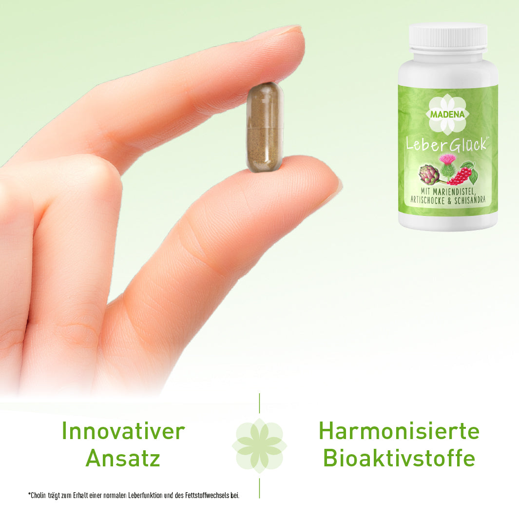 Leberkomplex* mit Cholin, Artischocke, Mariendistel, Pflanzen &amp; B-Vitaminen