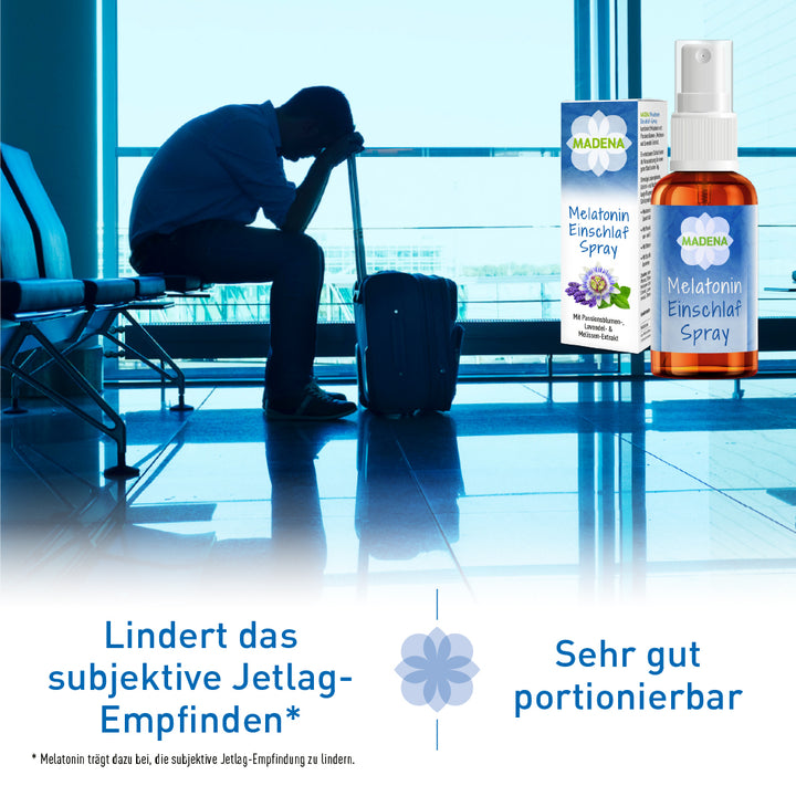 Einschlafspray: Schnell einschlafen mit Melatonin &amp; Pflanzenextrakten