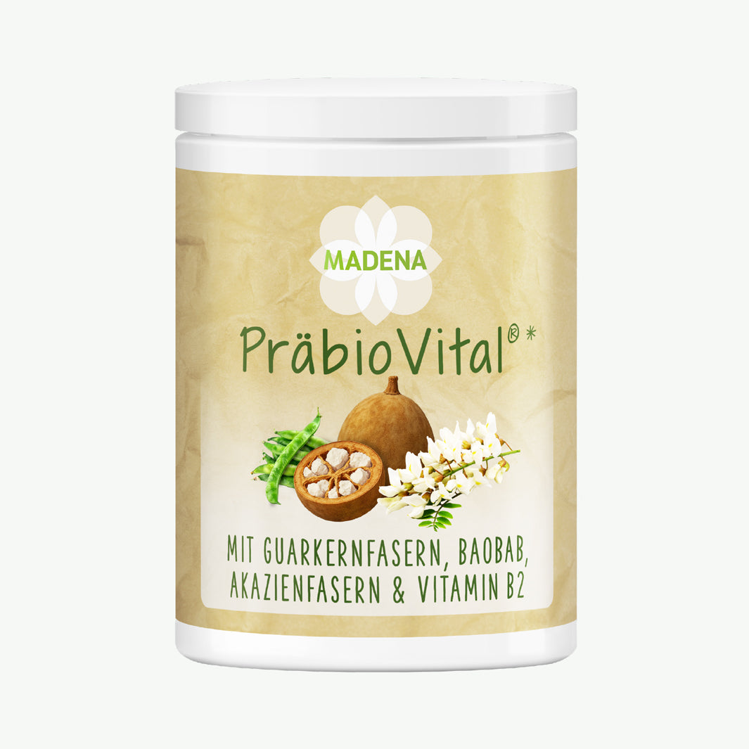 Ballaststoffpulver mit Guarkernmehl, Baobabpulver, Akazienfasern & Co.