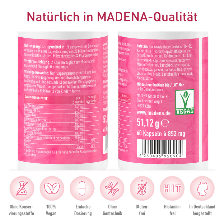 Milchsäurebakterien-Komplex: Hochdosiert für Intimflora &amp; Harnwege*