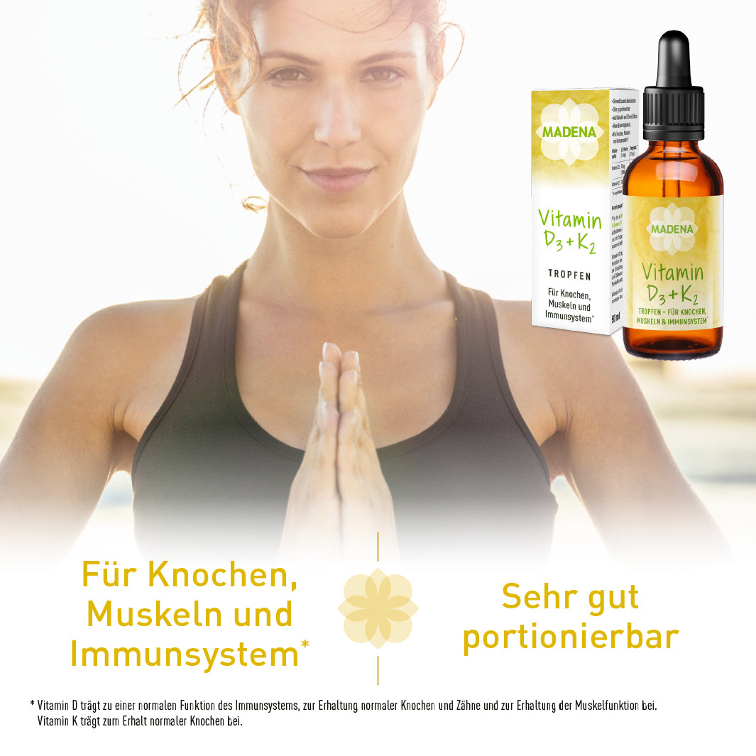 Vitamin D3 K2 Tropfen: Vegan &amp; hochdosiert