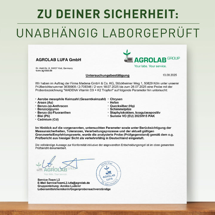 Vitamin D3 K2 Tropfen: Vegan &amp; hochdosiert