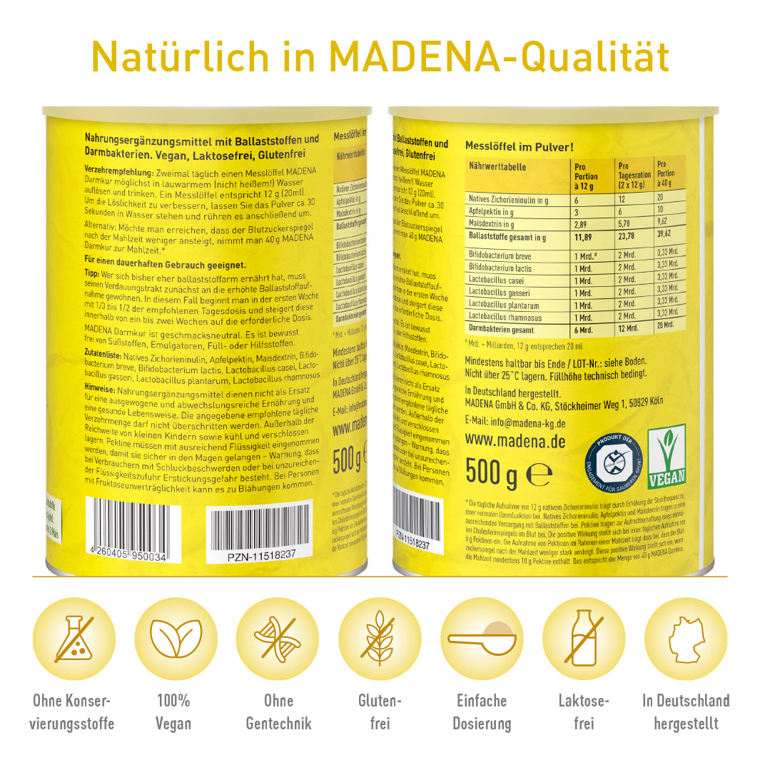 MADENA Darmkur: Darmreinigungskur, innovativ &amp; effektiv
