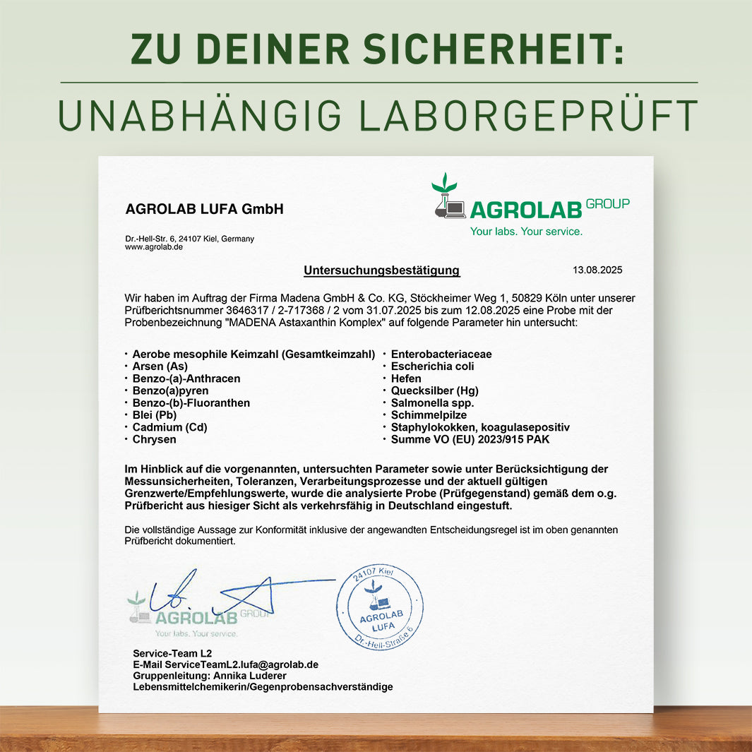 Lutein & Zeaxanthin: Astaxanthin-Komplex