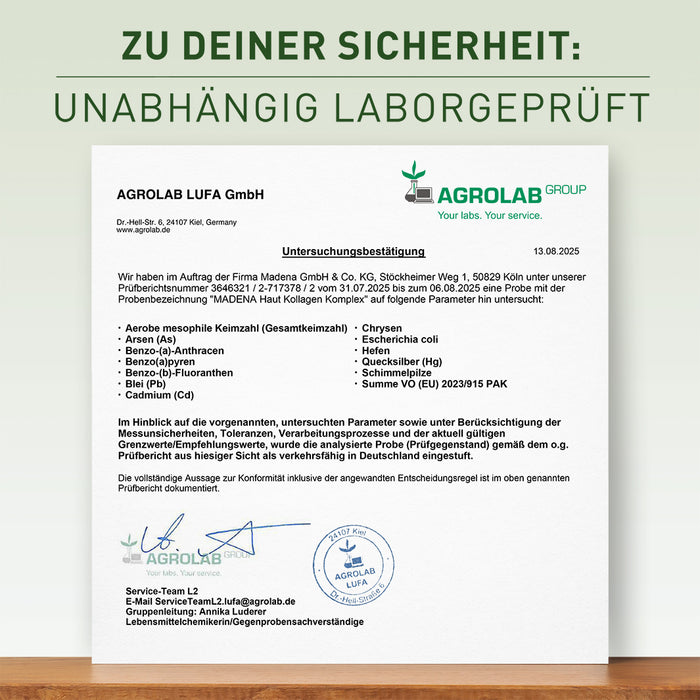 Haut Kollagen-Trinkampullen: Kollagenbildung* & Zellschutz**