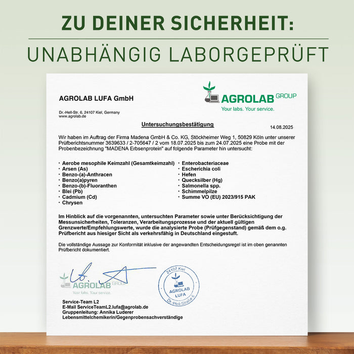 Erbsenproteinpulver: Hoher Eiweißgehalt & starkes Aminosäureprofil