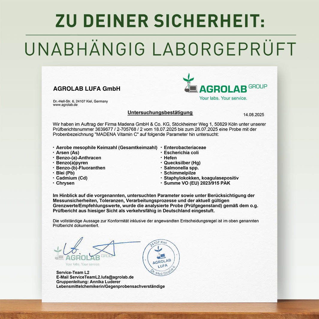 Vitamin C hochdosiert: Gepuffertes Vitamin C mit PureWay-C®