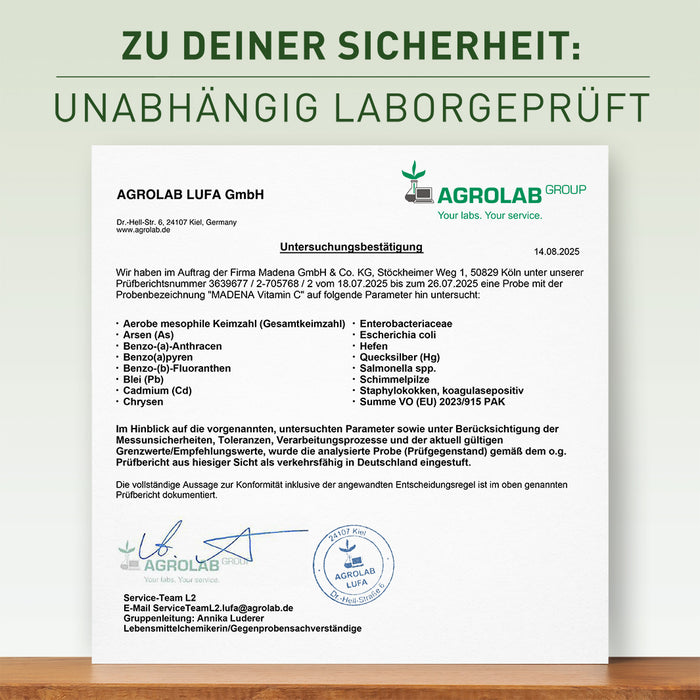 Vitamin C hochdosiert: Gepuffertes Vitamin C mit PureWay-C®
