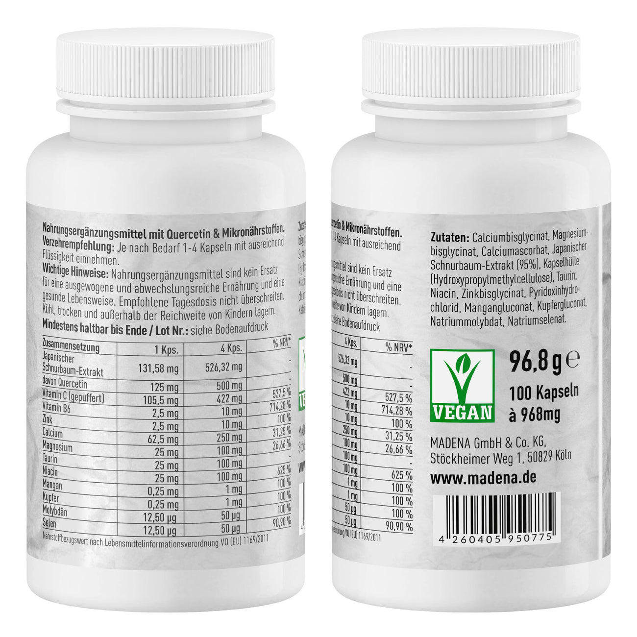 MADENA Histamin-Paket: Das Duo bei Histaminunverträglichkeit