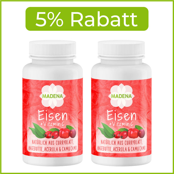 Eisen-Vitamin C Kapseln bei Eisenmangel