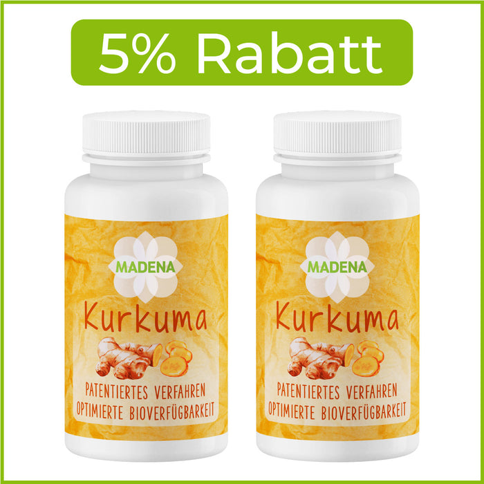 Kurkuma-Kapseln ohne Piperin & hochdosiert