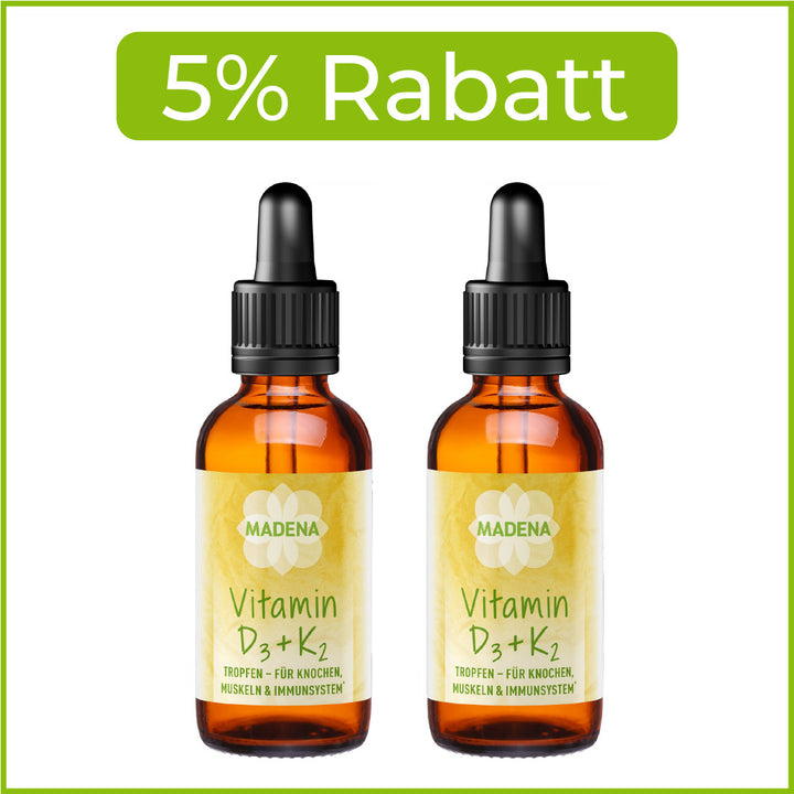 Vitamin D3 K2 Tropfen: Vegan &amp; hochdosiert