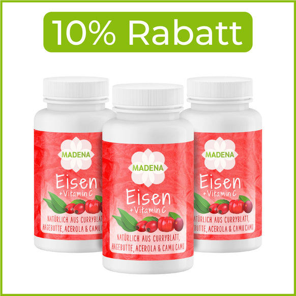 Eisen-Vitamin C Kapseln bei Eisenmangel