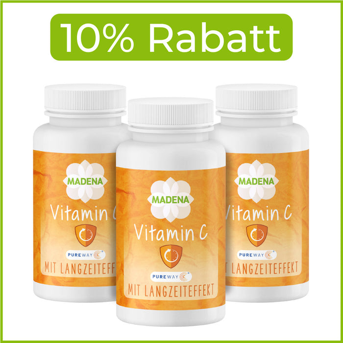 Vitamin C hochdosiert: Gepuffertes Vitamin C mit PureWay-C®