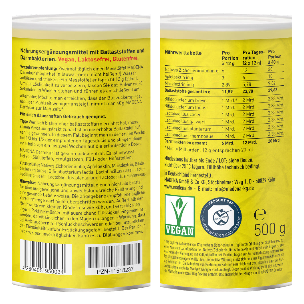 MADENA Darmschlank®-Paket: Abnehmkur &amp; Stoffwechselkur