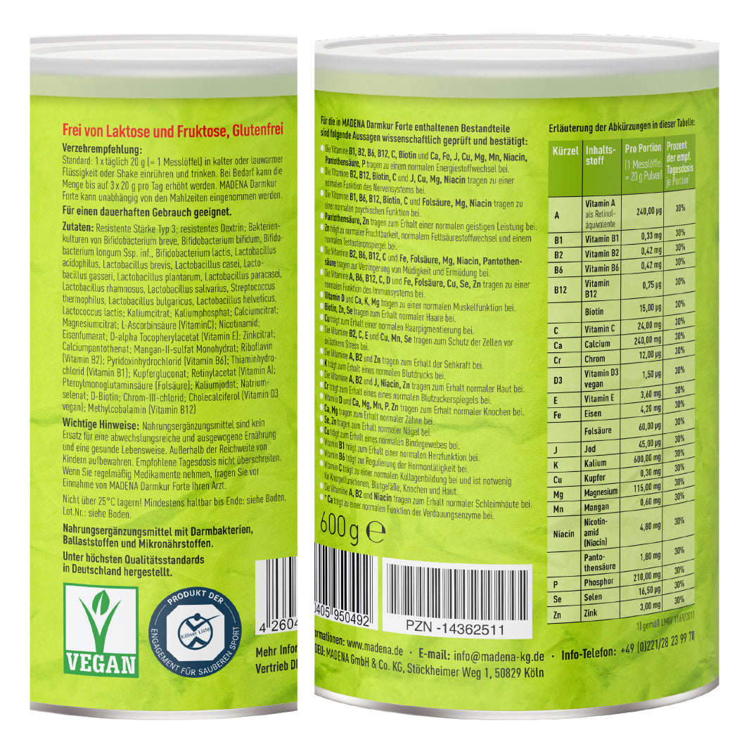 MADENA Darmkur Forte: Darmaufbau-Kur Premium